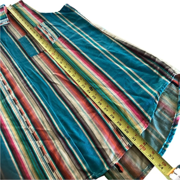 Lucky & Blessed Sleeveless Western Button Down Shirt Women’s Size XL Top - Picture 9 of 13